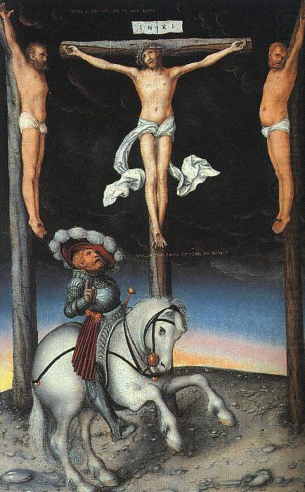 CRANACH, Lucas the Elder The Crucifixion with the Converted Centurion dfg oil painting picture